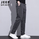 JEEP SPIRIT吉普休閑褲男春夏季商務褲子男士新復古回潮男褲 深灰色 32