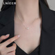 LnieerS925銀珍珠吊墜項鏈女2025新款輕奢高級感毛衣鎖骨鏈小眾設(shè)計配飾 S925銀珍珠項鏈