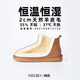 內泊（NEIBO）【防寒必備】羊皮毛一體雪地靴女款加絨加厚底東北乳膠戶(hù)外男冬季 深栗 38 【鈕扣款】
