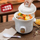 龍興發(fā)龍興發(fā)全自動(dòng)家用電燉鍋?zhàn)仙鞍局笾囔抑囔袦B(yǎng)生煲湯鍋陶瓷電砂鍋燉盅迷你電燉盅燉湯盅低功率精燉 白瓷陶瓷蓋智能自動(dòng)款 1.5L 適合1-2人
