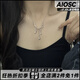 AIOSC水滴熔巖項鏈女2024新款爆款簡約風(fēng)小眾輕奢高級感鎖骨鏈百搭配QC 【水滴熔巖項鏈】