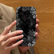 御舵繁花黑色系iPhone16promax蘋果15華為mate70/p70/60小米15新款12適用iqoo13手機殼 R3028繁華黑色系 iPhone 14 Pro Max