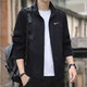 耐克（NIKE）官方艦店外套男士上衣25秋季新款運動(dòng)服裝立領(lǐng)休閑防風(fēng)衣快干夾克 FB7500-010/黑色/力薦 L