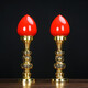 佛燈供佛燈佛前供燈長(cháng)明燈插電蠟燭燈財神燈佛堂燈家用 10寸一對（高27厘米）