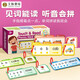 文脈書局cvc自然拼讀指讀卡片Touch & Read Phonics Word Match自然拼讀磁力貼英語音標(biāo)發(fā)音掛圖字母磁力貼phonics教具 自然拼讀指讀卡（ CVC+輔音+長元音）