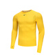 銳克UCAN銳健身衣長(cháng)袖男速干高彈籃球足球緊身衣跑步內衣打底訓練 鉻黃 2XL