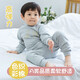 小素材寶寶秋衣秋褲套裝彩棉嬰兒保暖內衣男童兒童幼兒棉毛衫秋冬裝密織棉中領(lǐng)套灰色90（1歲半-3歲）