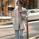 翊尚美小西裝外套女春季設(shè)計感墊肩休閑小西服韓版上衣小個子女裝外套 米白色 XL 【推薦115-135斤】