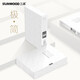 三木（SUNWOOD） 設計款高端純白檔案盒A4文件盒塑料白色彩色收納盒資料夾會(huì )計人事分類(lèi)憑證 35mm5個(gè)裝 高端款板材加厚