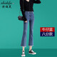 詩(shī)迪芙牛仔褲女毛邊微喇褲高腰春夏新款八分chic喇叭褲小個(gè)子顯瘦九分褲 牛仔藍八分【9061】 27碼(二尺)