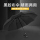 TCAI 雨傘定制logo廣告折疊全自動黑膠遮陽定做印字標(biāo)志活動節(jié)日禮品 全自動折疊10骨黑膠布黑色