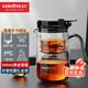 金灶（KAMJOVE）高檔加厚耐熱玻璃泡茶壺飄逸杯泡茶神器辦公室茶壺大容量 TP-901 黑色（500ml）
