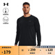 安德瑪（UNDERARMOUR）秋冬Tech男子訓練運動(dòng)長(cháng)袖T恤1328496 黑色001 L