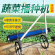 泓弈農用多功能手推式蔬菜播種機可調節白菜菜心等密度菜籽播種器 2mm小顆粒18行蔬菜播種機