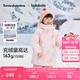 巴拉巴拉童裝女童羽絨服冬裝兒童三麗鷗外套【庫洛米IP】 紅色調(diào)00366-白鴨絨 130 充絨量129g