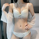 維多利亞的優(yōu)雅乳膠內(nèi)衣女套裝小胸聚攏無(wú)鋼圈文胸新款性感蕾絲收副乳調(diào)整型胸罩 奶油色(套裝) 80B=36B