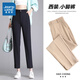 真維斯（Jeanswest）女裝秋季新款高腰修身時(shí)尚休閑鉛筆褲簡(jiǎn)約女西裝褲KR 黑色8010 160/64A/S