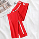 SEOBEAN秋冬男士秋褲男青年緊身打底褲單件薄款保暖褲加長(cháng)大碼襯褲棉線(xiàn)褲 紅色 M