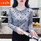 紅蜻蜓（RED DRAGONFLY）女士純棉長(cháng)袖t恤秋裝女新款時(shí)尚洋氣秋衣內搭打底衫春上衣 灰色 XL 建議115-125斤