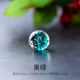 夜光金沙琉璃珠散珠通透水晶圓珠子diy手工飾品配件手鏈材料串珠 果綠12mm/單顆