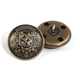 大衣銅紐扣金屬扣子圓形男女西裝復古百搭襯衣風(fēng)衣裝飾衣服紐扣子 古銅(6顆) 15mm