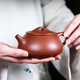 藏壺天下宜興紫砂壺朱倩冰純全手工60年代底槽清260cc家用泡茶壺景舟石瓢 景舟石瓢