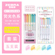 斑馬牌（ZEBRA）日本斑馬筆熒光色筆WKT7淡色雙頭標記筆學(xué)生用手帳文具記號做筆記彩色的筆劃重點(diǎn)套裝熒光筆 熒光五色套裝