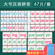 IGIFTFIRE兒童漢語(yǔ)拼音磁性貼卡片 拼音教具音標卡片教學(xué)字母表帶聲調韻母 漢語(yǔ)拼音磁貼【大號67片】
