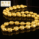 奧齊萊999足金雙面佛頭項(xiàng)鏈大款黃金金珠編織掛鏈吊墜金鏈子男女 30g大號(hào)佛頭項(xiàng)鏈