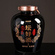 寶福祥景德鎮大壇子150斤陶瓷酒壇酒壇子裝酒容器大容量白酒裝酒壇子 黑色一壇好酒-10斤裝