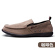回力上?；亓δ行夹蓍e鞋男春夏季一腳蹬懶人鞋透氣男士輕質(zhì)布鞋 W912咖啡 44