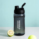 樂(lè )扣樂(lè )扣（LOCK&LOCK）有氧杯 Tritan大容量茶隔戶(hù)外便攜露營(yíng)運動(dòng)水壺帶刻度塑料水杯子 ABF941BL黑色1.5L