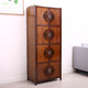 竹千變 楠竹微波爐柜置物架儲物廚房收納餐邊柜仿古帶門(mén)書(shū)客廳臥室餐廳層架落地實(shí)木多層書(shū) 五層八門(mén)置物架
