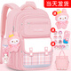 兒童書包小學(xué)生女生減負(fù)護(hù)脊一年級1-3女孩4-6減壓輕便女童三到六 粉色小號(無筆盒補(bǔ)習(xí)袋)