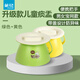 茶花痰盂塑料尿盆兒童尿壺加厚坐便器嬰兒便盆寶寶馬桶產(chǎn)婦孕婦尿盆 草綠色+黃色 共2只裝