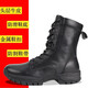 際華三零六六新式棕色作戰(zhàn)靴超輕高幫側(cè)拉鏈透氣訓(xùn)練真皮登山鞋防砸滑耐磨 新式傘兵作戰(zhàn)靴【原版】 42 260兩雙鞋墊