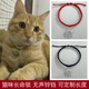 憶瑾貓咪長(cháng)命鎖純銀可愛(ài)寵物平安鎖棉花娃娃銀鎖鈴鐺項圈狗狗紅繩項鏈 簡(jiǎn)約紅繩長(cháng)命鎖2.8克20-30CM調節