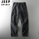 JEEP SPIRIT吉普男裝沖鋒褲男戶(hù)外長(cháng)褲防水沖鋒衣搭配的褲子男褲防風(fēng)工裝褲 黑色 春夏款 XL 135-155斤