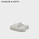 CHARLES&KEITH休閑軟底瑪麗珍淺口懶人鞋女生日禮物女七夕禮物CK1-70900531 White白色 38