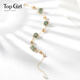 topgirL綠幽靈水晶手鏈女森系綠發(fā)晶手串送女友老婆閨蜜生日禮物 7mm綠發(fā)晶手鏈