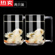 COUNT QIABEI德國(guó)進(jìn)口品質(zhì)家用鋼化玻璃杯帶把透明辦公室綠茶杯高級(jí)高檔男士泡 【品質(zhì)很好】320 兩只【鋼化玻璃