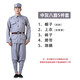 趣市兒度八路軍的服裝棉麻八路軍小紅軍成人兒童舞臺話劇新四軍合唱表演 中灰八路軍5件套 170cm(115-145斤)