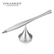 GNASEET永恒筆創(chuàng  )意旋轉解壓筆無(wú)墨金屬高檔公司企業(yè)商務(wù)生日畢業(yè)定制禮品 銀色