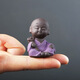 手工紫砂茶寵個性五福擺件創(chuàng)意花盆小和尚禪意可養(yǎng)茶道配件 祿