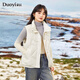 朵以（Duoyi）2025冬季新款羽絨服90絨輕薄保暖立領(lǐng)無袖馬甲背心外套女 奶油米 S
