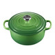 酷彩(Le Creuset)琺瑯湯鍋燉鍋圓形鑄鐵鍋火鍋德國原裝進(jìn)口 墨綠色 24cm