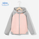 班尼路兒童外套春秋款男女童撞色連帽開(kāi)衫2025新款中大童休閑運動(dòng)上衣薄