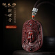 佩大師小葉紫檀木觀(guān)音吊墜男文玩觀(guān)世音菩薩佛像南紅瑪瑙珠項鏈女 小葉紫檀觀(guān)音吊墜