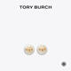 Tory Burch 湯麗柏琦 KIRA金屬耳釘TB 18151 乳白色 110 OS