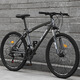 GDTR自行車(chē)成人用山地車(chē)公路賽車(chē)單車(chē)變速超輕越野中學(xué)生青少年腳踏車(chē) 尊享版-輻條輪-鐵灰 26寸24速